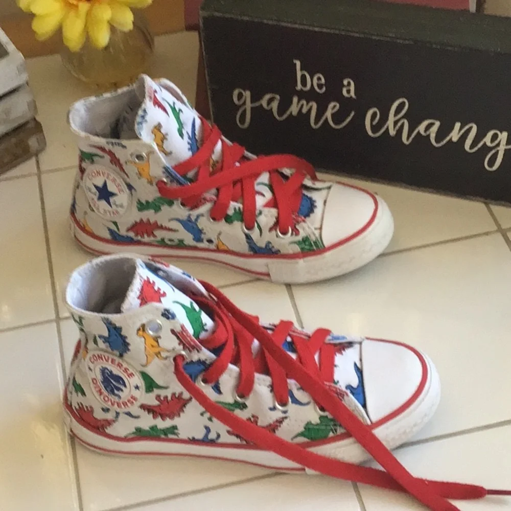‘Converse’ Dinoverse Lace-Up Jr Sneakers